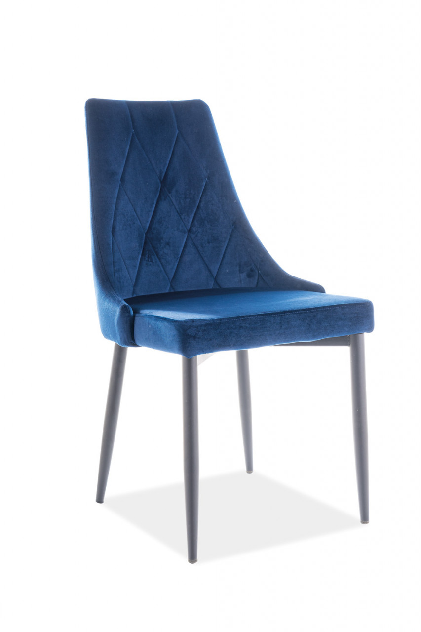Poze Scaun Trix B velvet bleumarin Blu86/negru