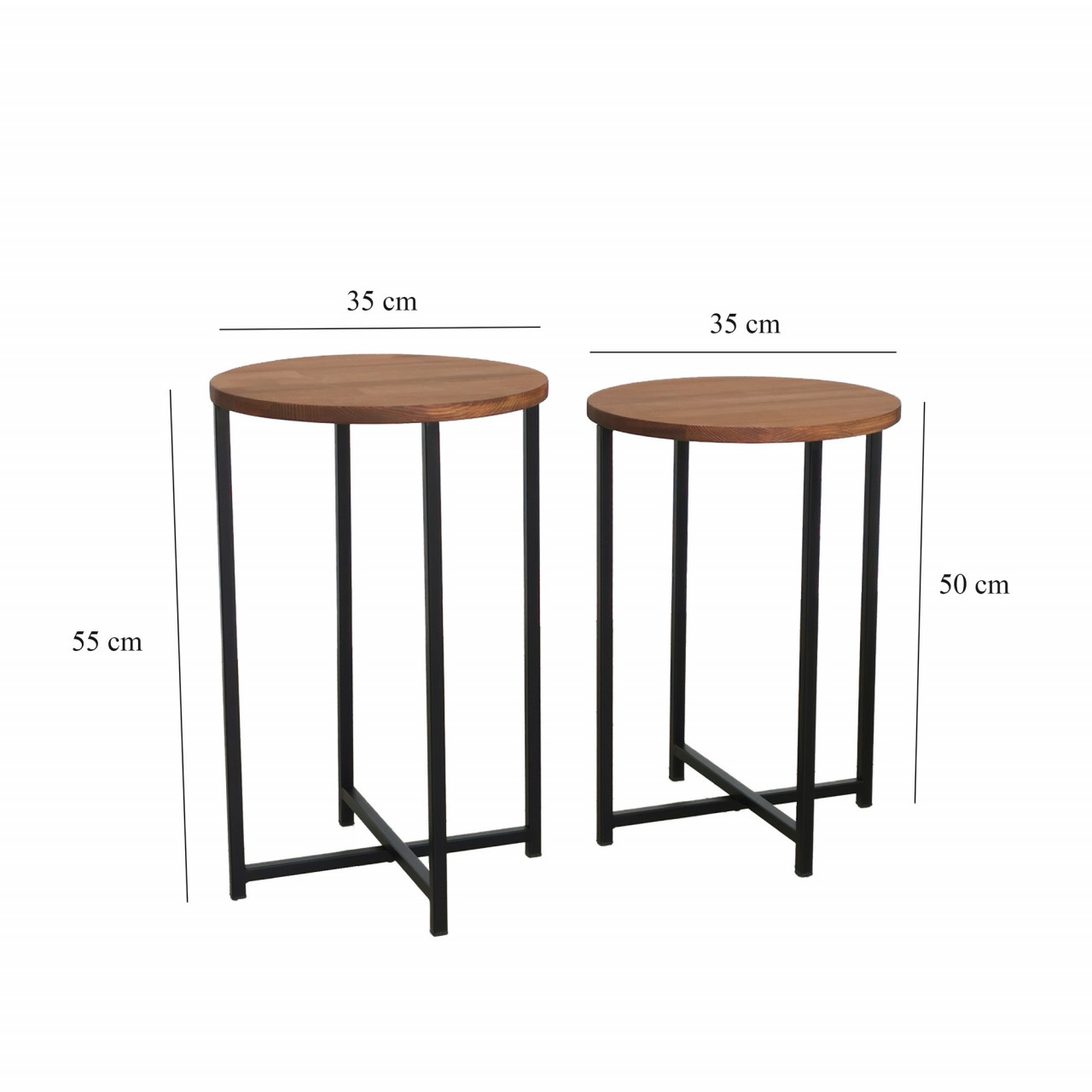 Poze Set 2 mese de cafea Neta 1 stejar