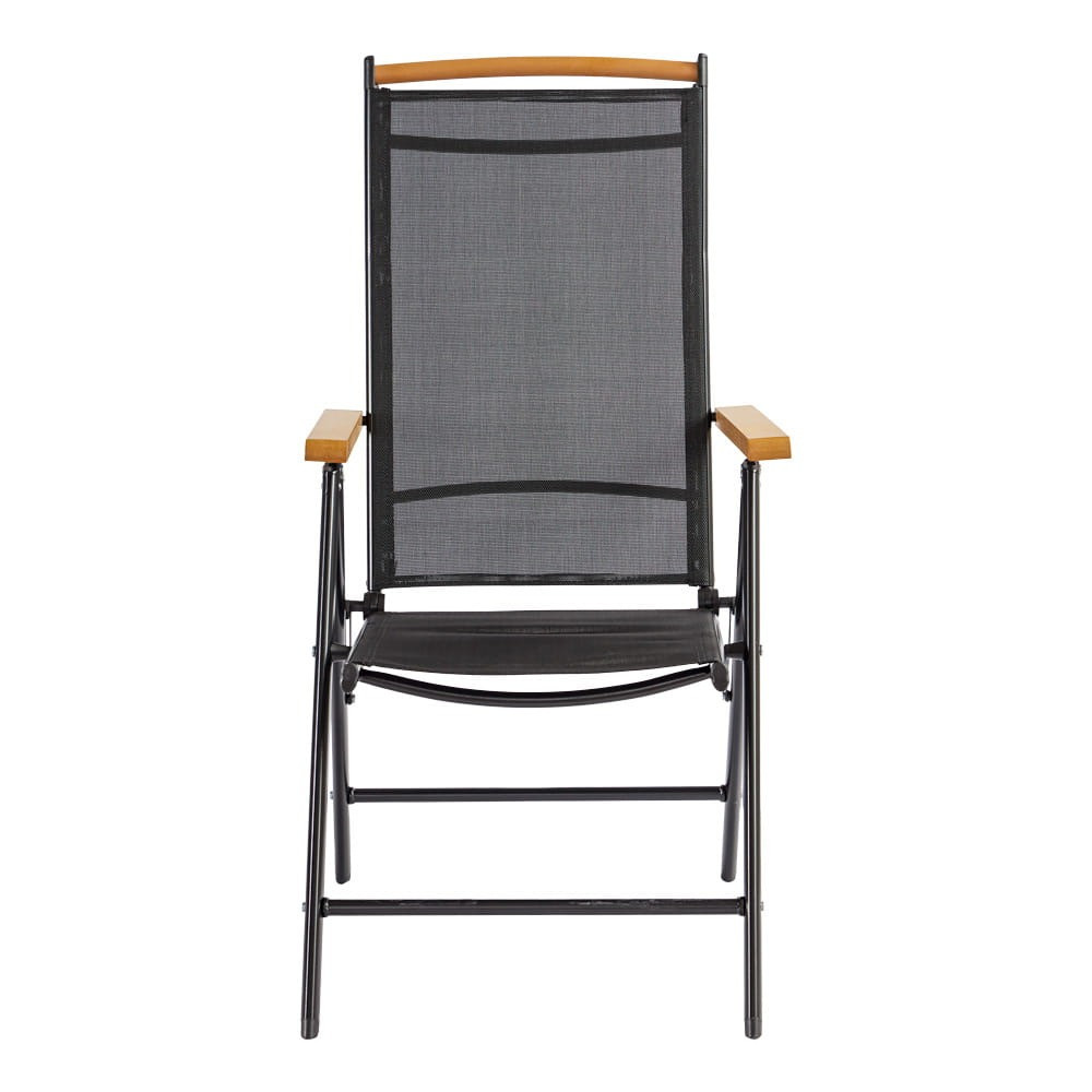 Poze Set masa + 8 scaune Izzy maro/negru L190 cm