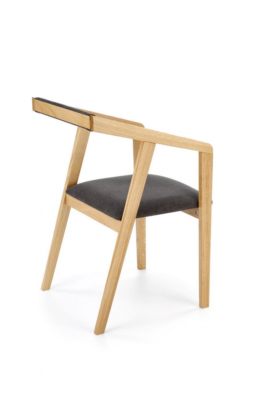 Poze Set masa extensibila Elefante L160-240 cm + 6 scaune Azul 2 stejar natural/gri catifea