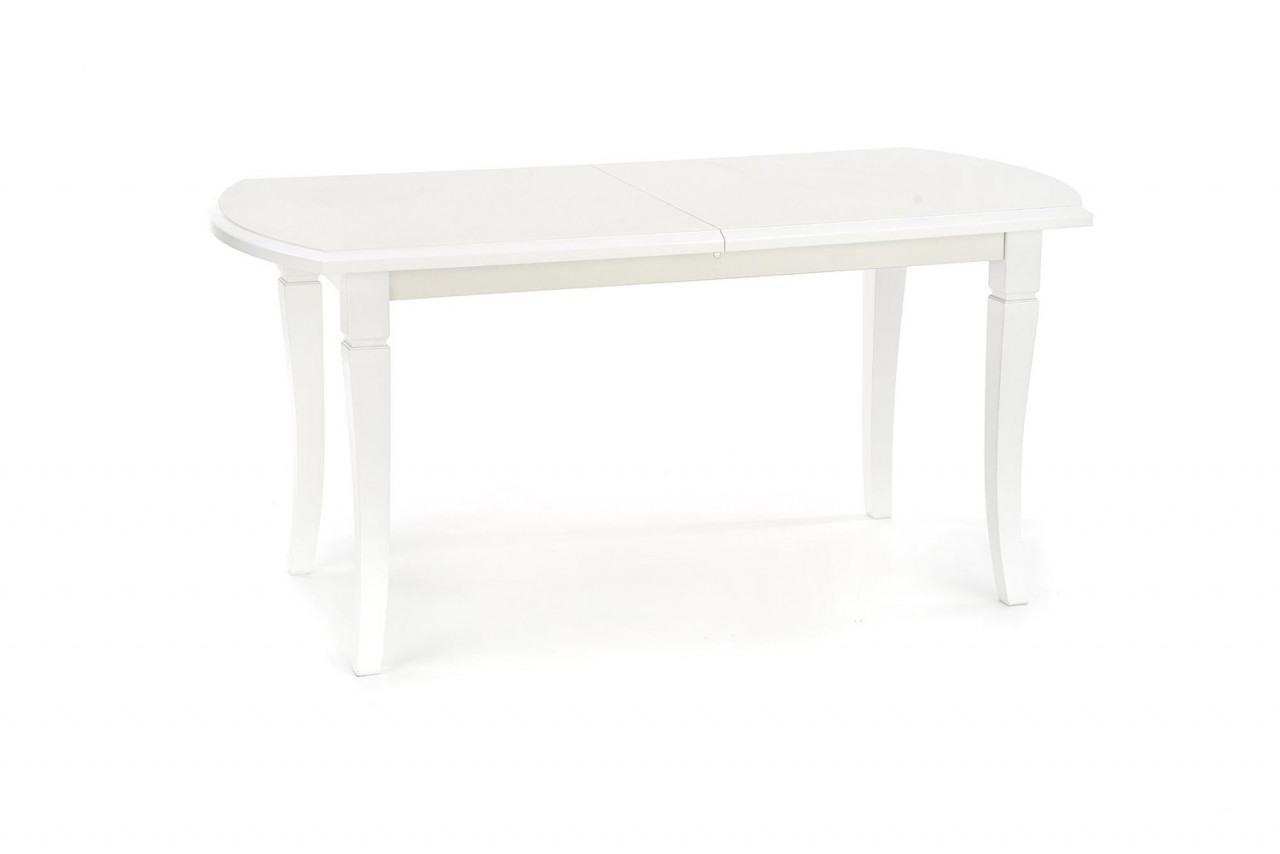 Poze Set masa extensibila Fryderyk alba L160-240 cm + 4 scaune Konrad alb/gri Inari91