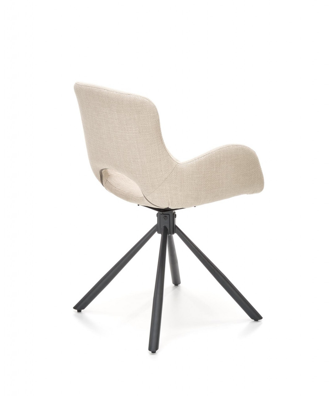 Poze Set masa extensibila Peroni stejar auriu/negru L100-250 cm + 4 scaune K475 bej