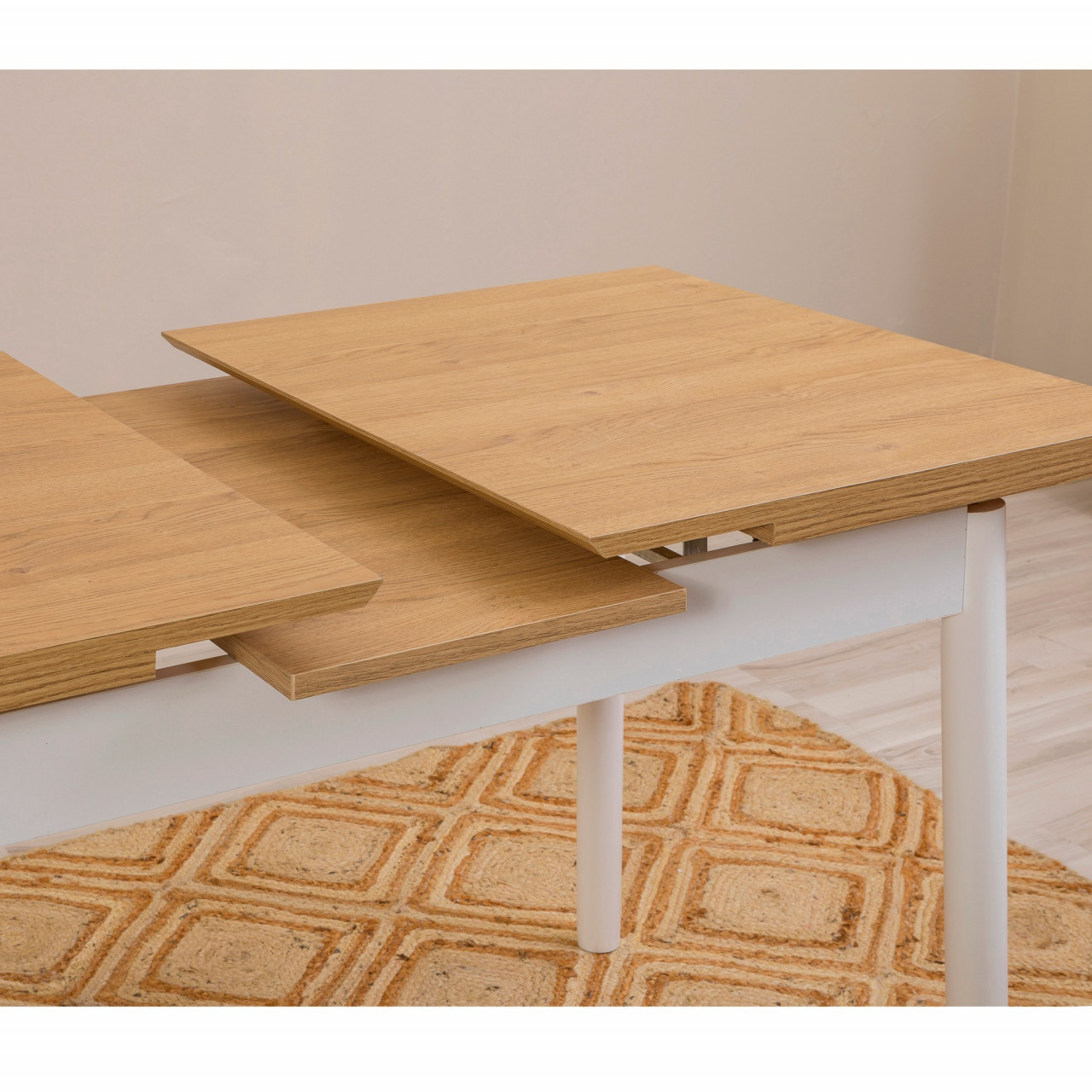 Poze Set masa extensibila si scaune (4 piese) OLİVER AÇL.KARİNA-WHİTE V2