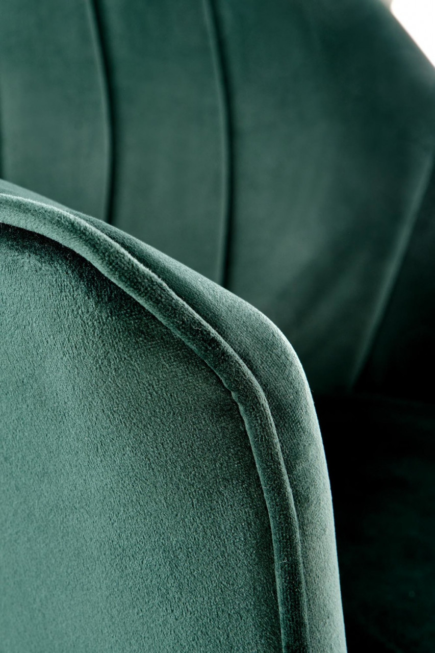 Poze Set masa extensibila Silvestro L180-220 cm + 4 scaune K468 velvet verde