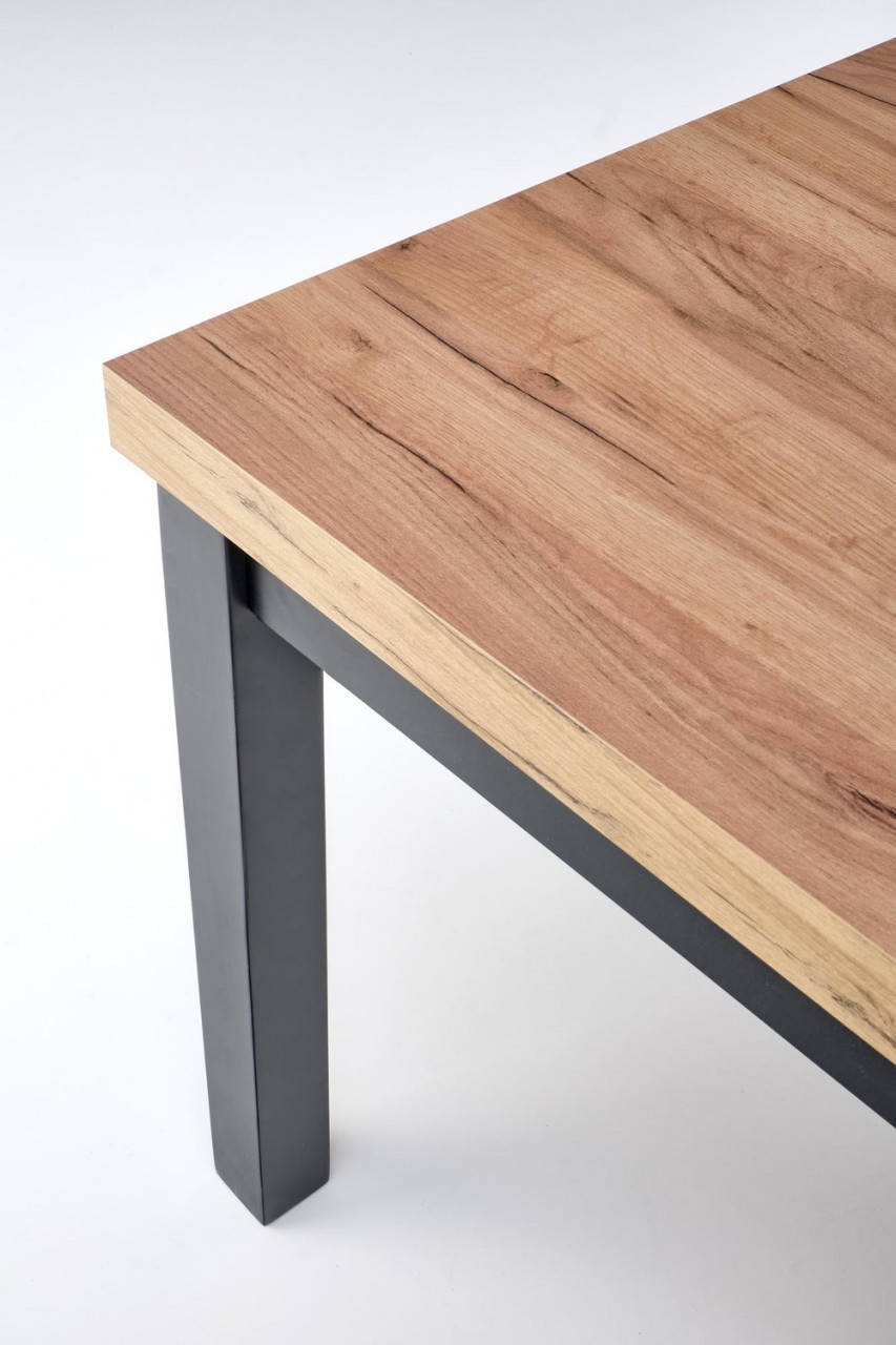 Poze Set masa extensibila Tiago L140-220 cm + 4 scaune Toledo 2 verde/stejar miere