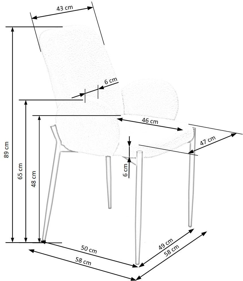 Poze Set masa extensibila Vivaldi L160-200 cm + 4 scaune K477 crem