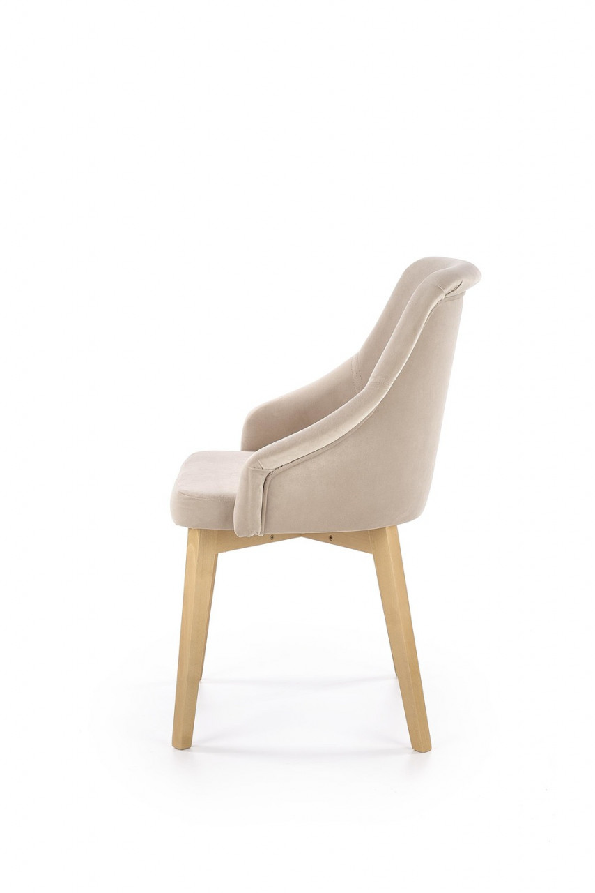 Poze Set masa rotunda Ashmore ø120 cm + 3 scaune Toledo 2 bej/stejar miere