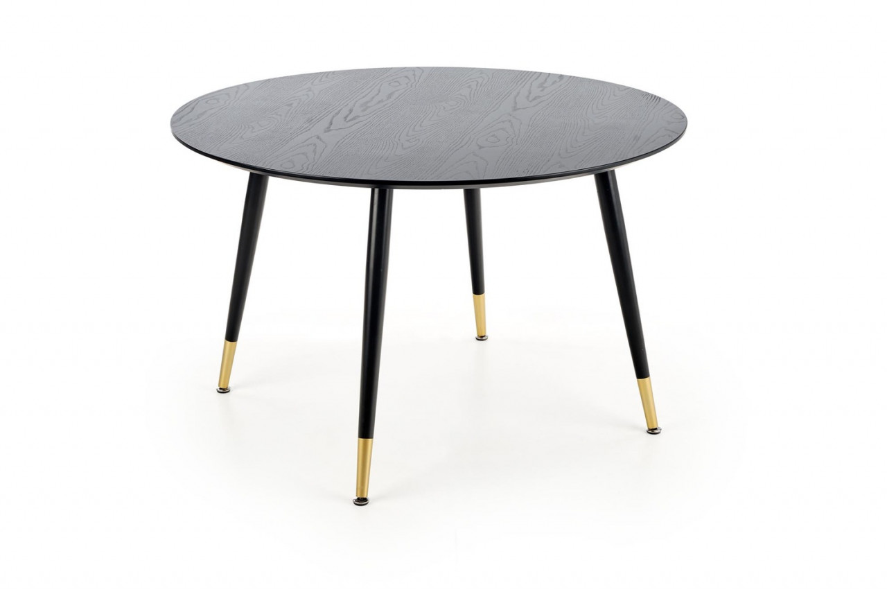 Poze Set masa rotunda Embos ø120 cm + 4 scaune K386 velvet verde