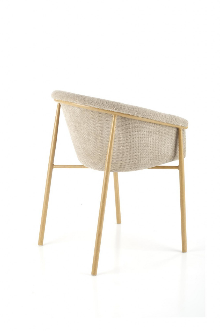 Poze Set masa rotunda Hugo + 3 scaune K489 bej/auriu