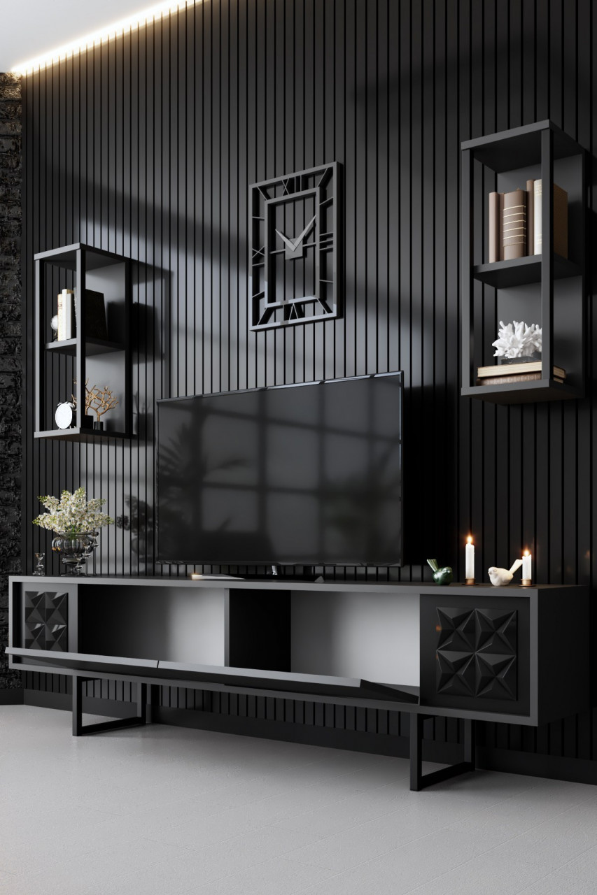 Poze Set mobilier living Black Line antracit / negru