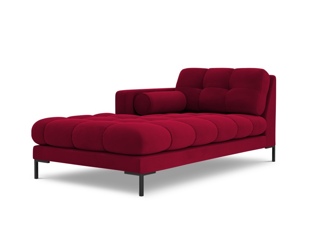 Poze Sezlong tapitat Bali velvet/picioare negre – L185 x l102 x h75