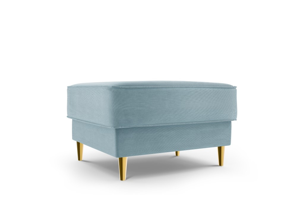 Poze Taburet Fano tapitat velvet/picioare gold – L64 x l64 x h44