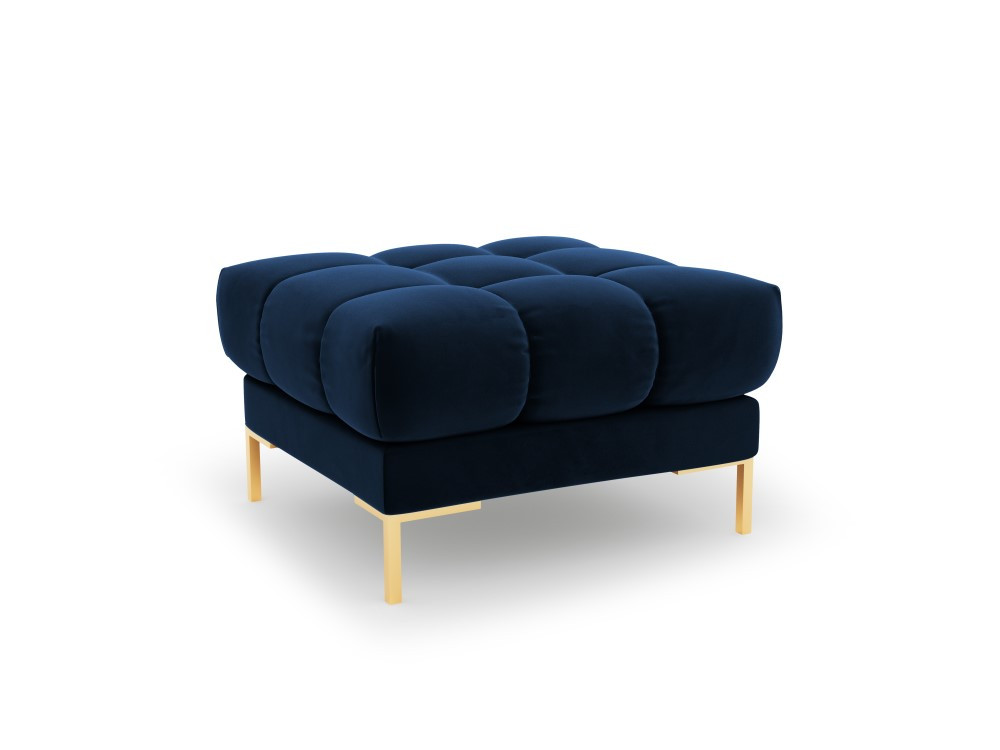 Poze Taburet tapitat Bali velvet/picioare gold – L60 x l60 x h41
