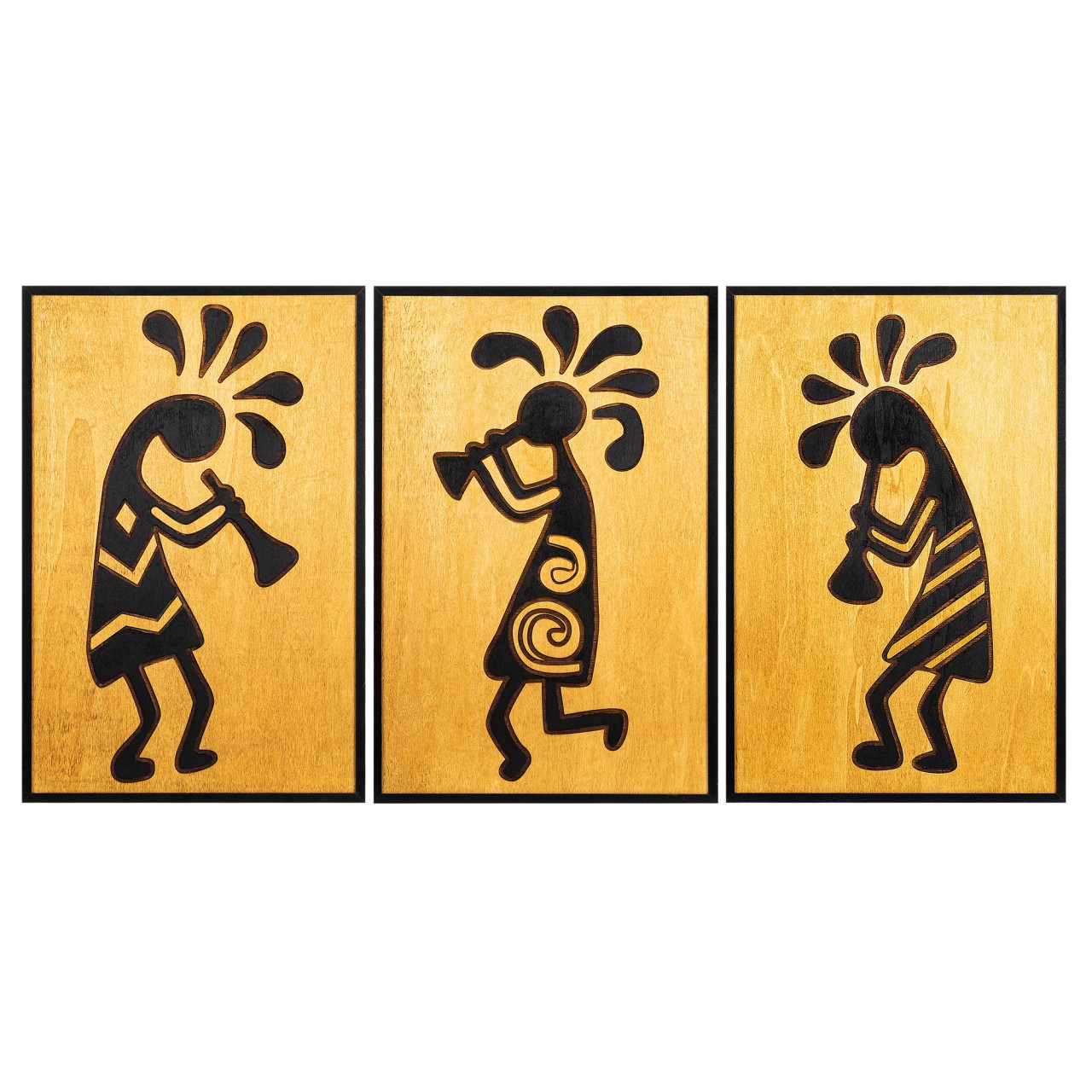 Poze Accesoriu decorativ de perete din lemn African music 2