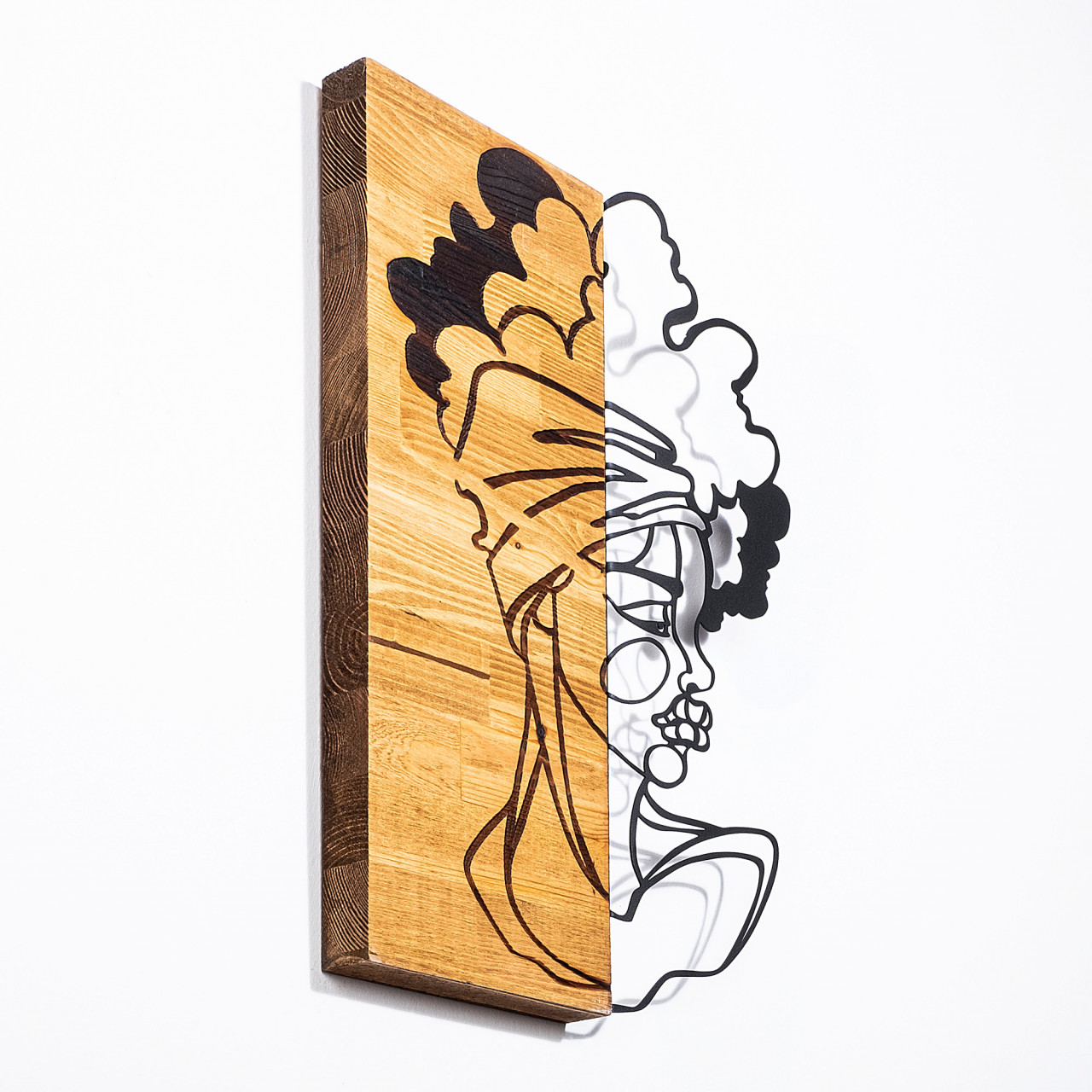 Poze Accesoriu decorativ de perete din lemn African woman 3