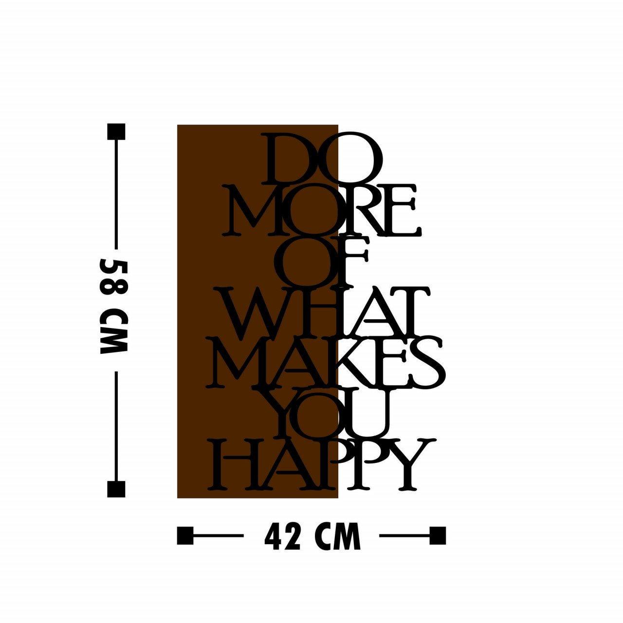 Poze Accesoriu decorativ de perete din lemn Do More
