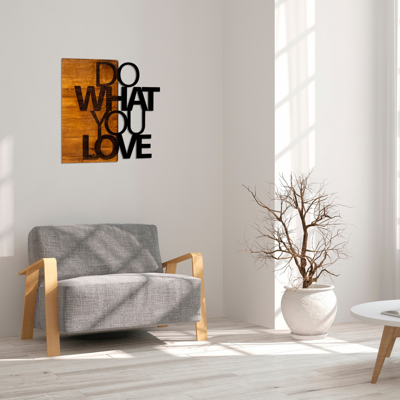 Poze Accesoriu decorativ de perete din lemn Do What You Love