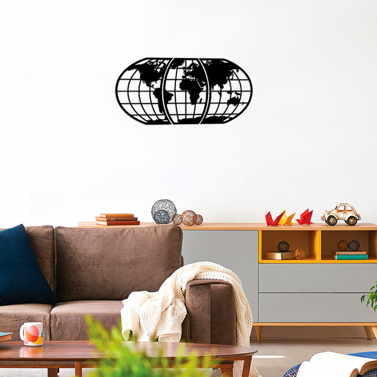 Poze Accesoriu decorativ de perete din lemn Dunya