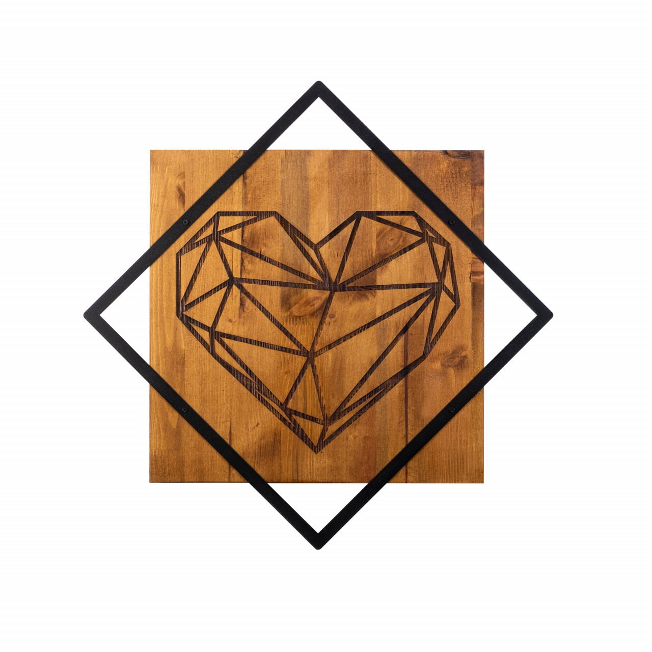 Poze Accesoriu decorativ de perete din lemn Heart 2