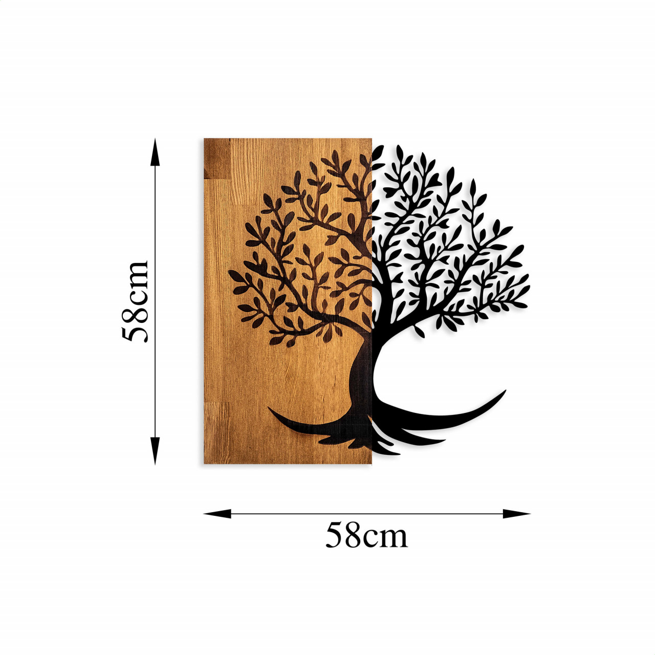 Poze Accesoriu decorativ de perete din lemn Lime tree - 373