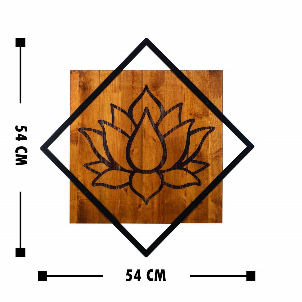 Poze Accesoriu decorativ de perete din lemn Lotus
