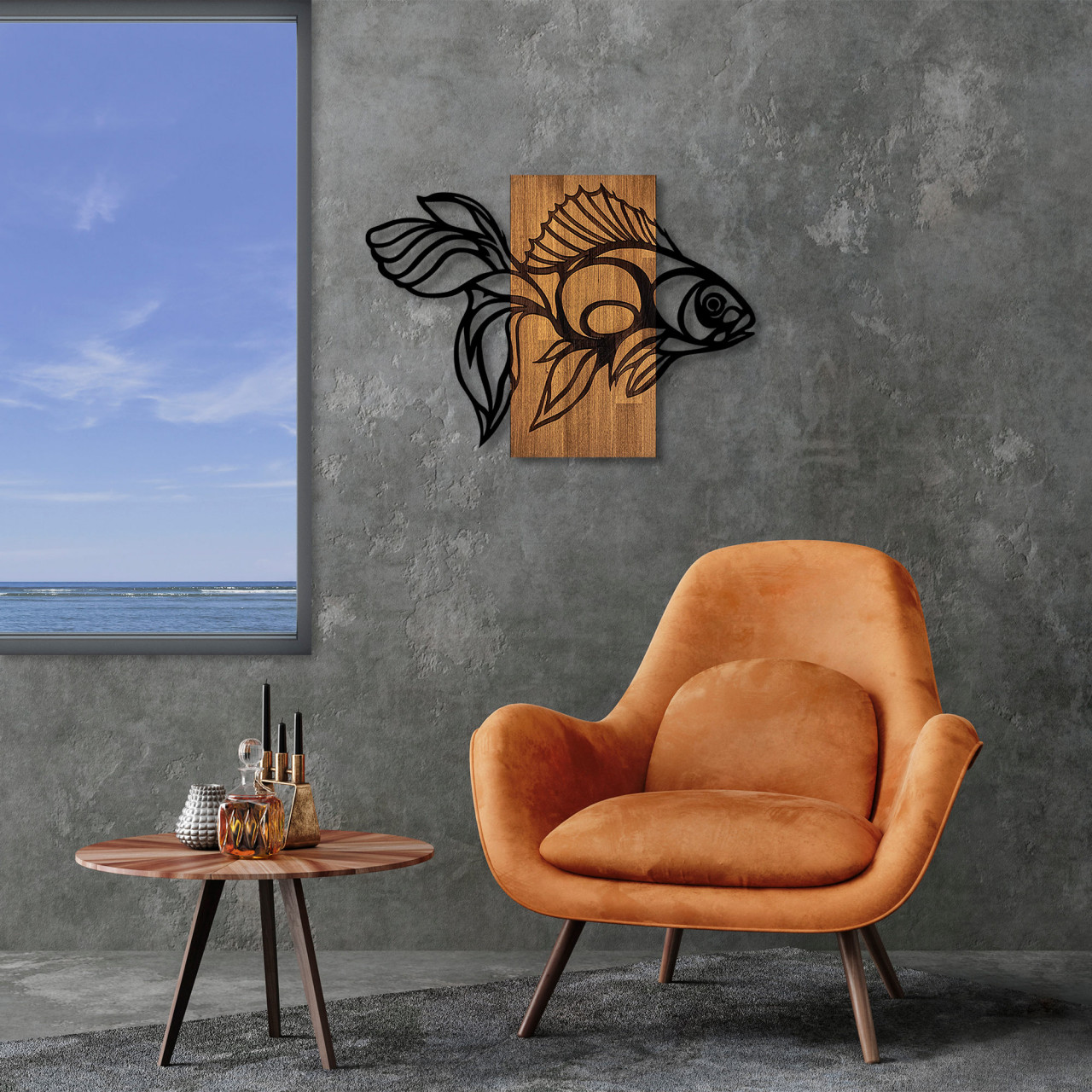 Poze Accesoriu decorativ de perete din lemn MA-306