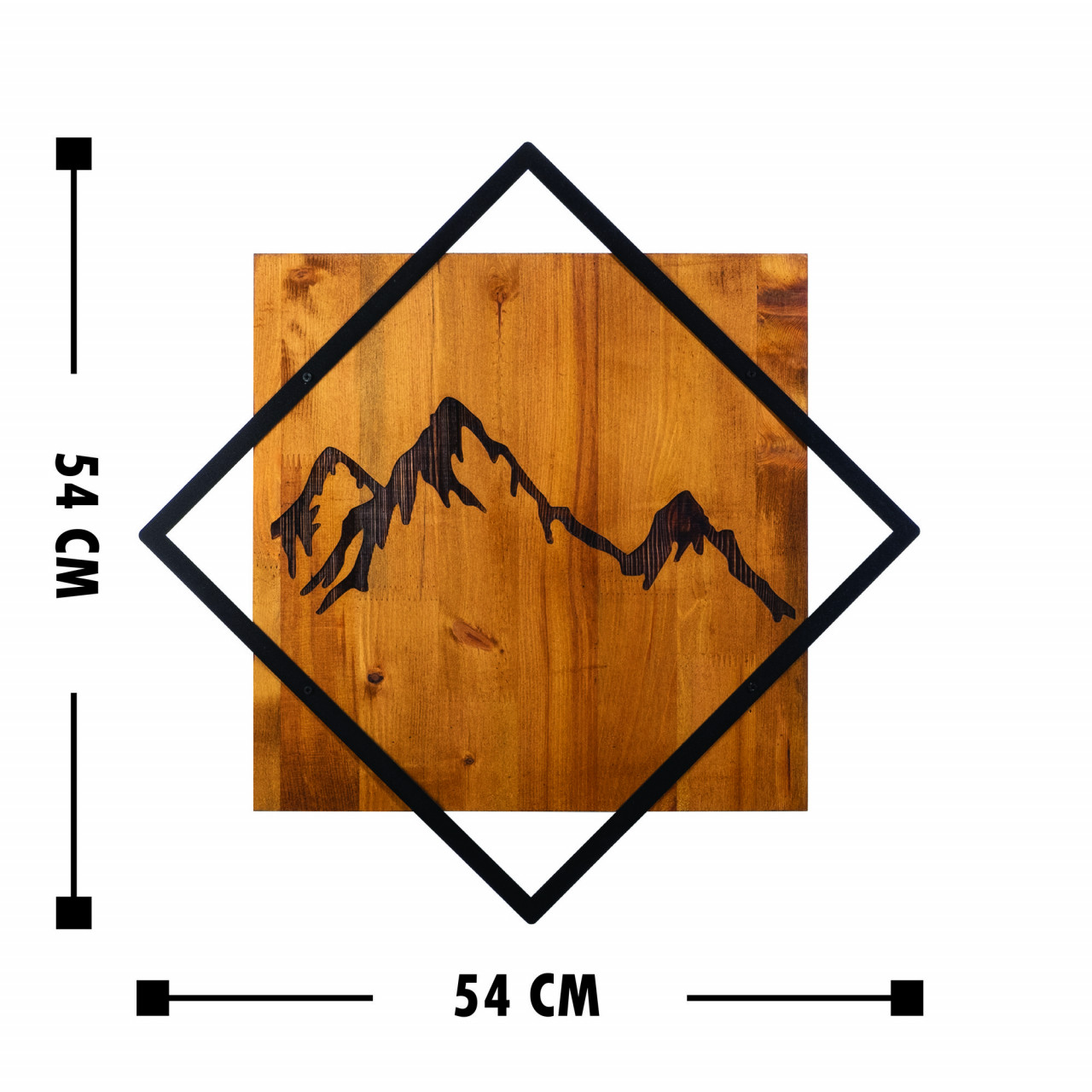 Poze Accesoriu decorativ de perete din lemn Mountain 2