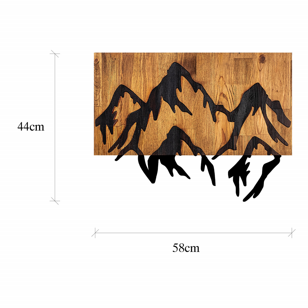 Poze Accesoriu decorativ de perete din lemn Mountain 5
