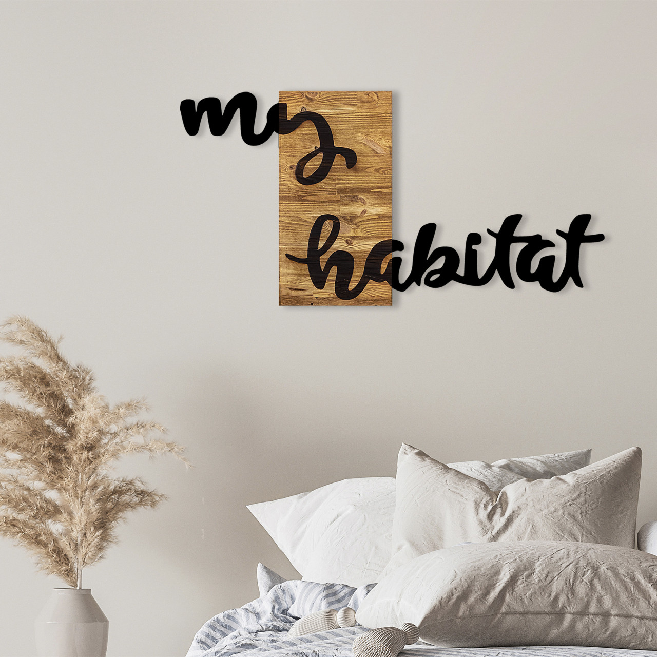 Poze Accesoriu decorativ de perete din lemn My habitat