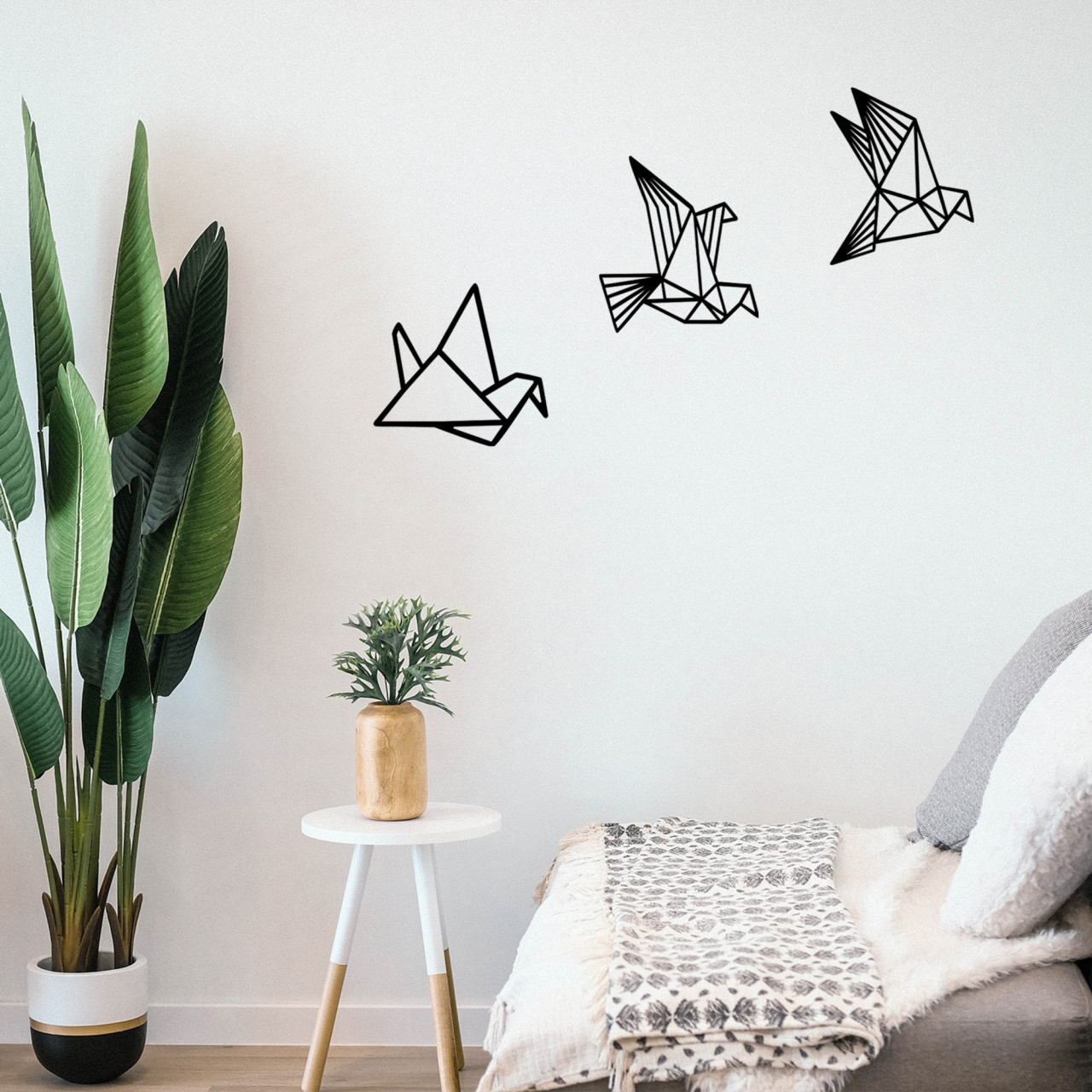 Poze Accesoriu decorativ de perete din lemn Oragami