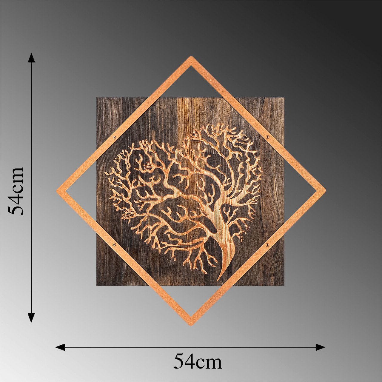 Poze Accesoriu decorativ de perete din lemn Tree v3