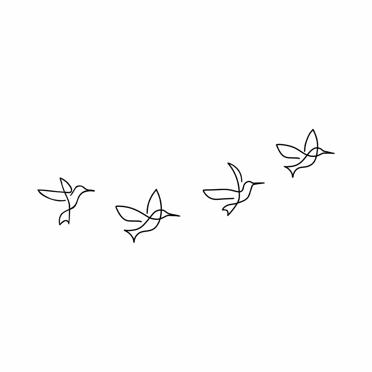 Poze Accesoriu decorativ de perete metalic Birds - 304