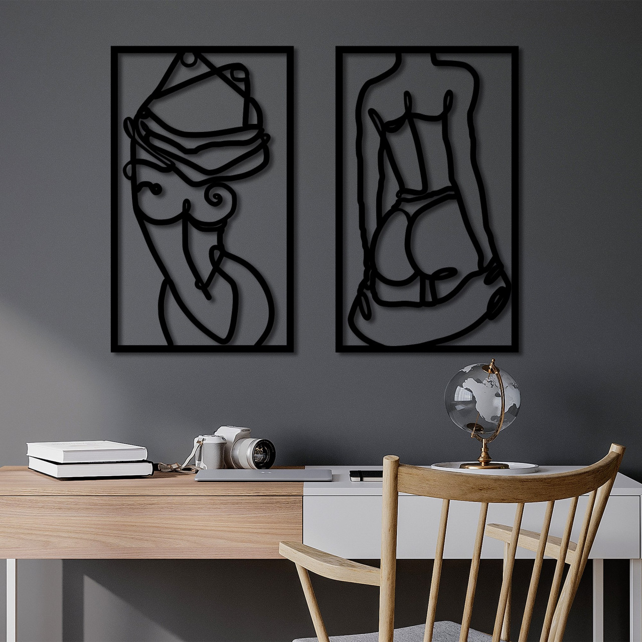 Poze Accesoriu decorativ de perete metalic Body Positive