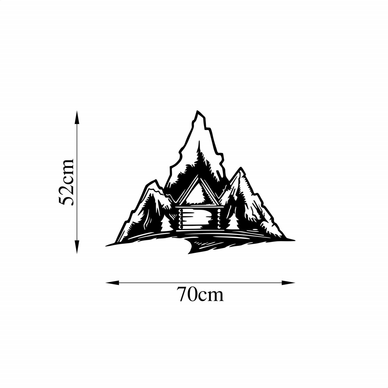 Poze Accesoriu decorativ de perete metalic Everest