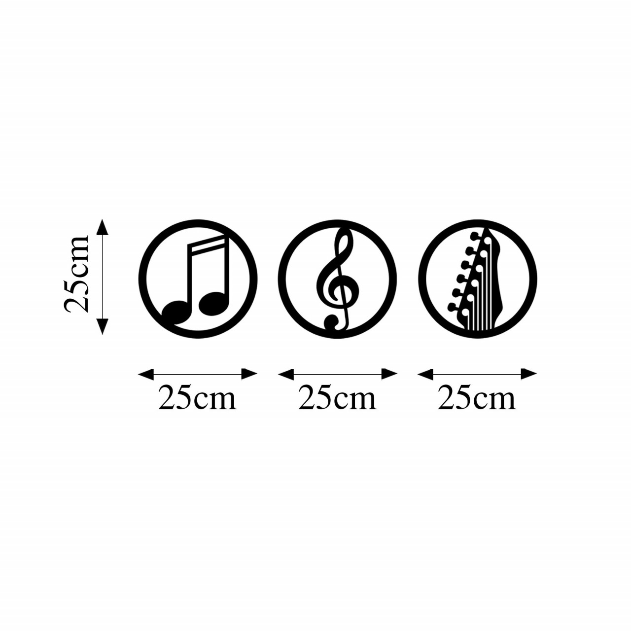 Poze Accesoriu decorativ de perete metalic Just music - 295