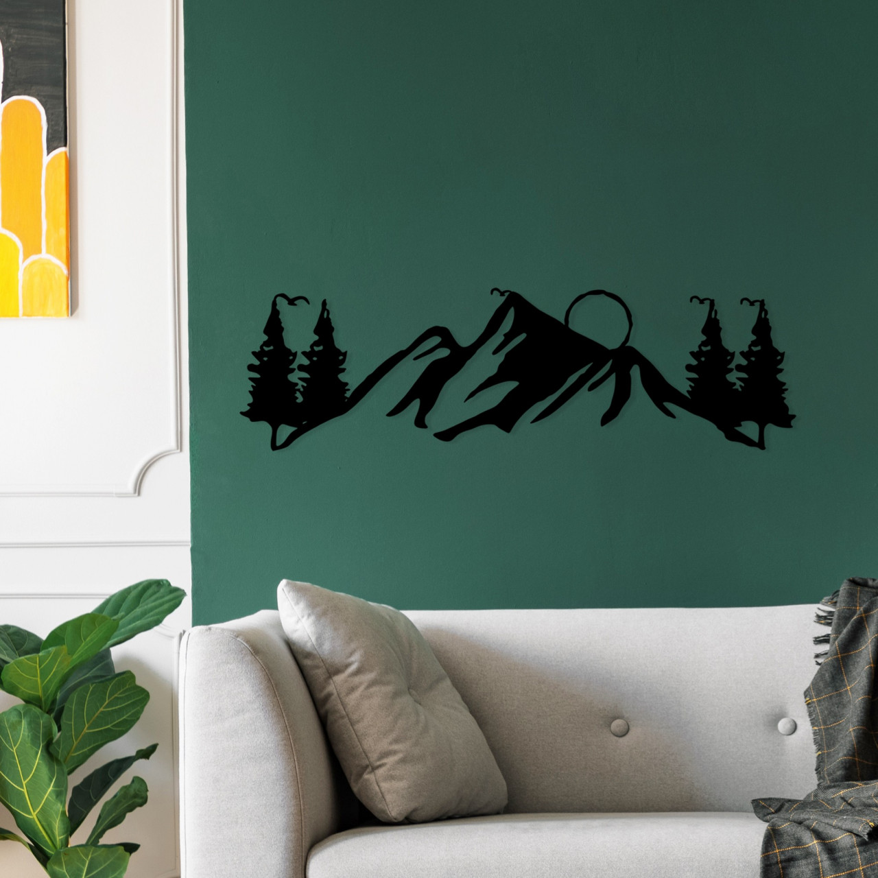 Poze Accesoriu decorativ de perete metalic Landscape 3