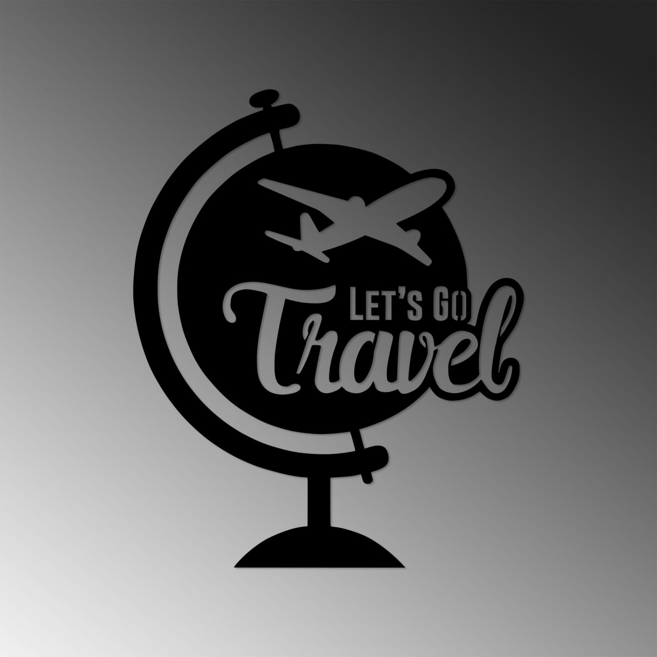 Poze Accesoriu decorativ de perete metalic Let'S Go Travel - 492