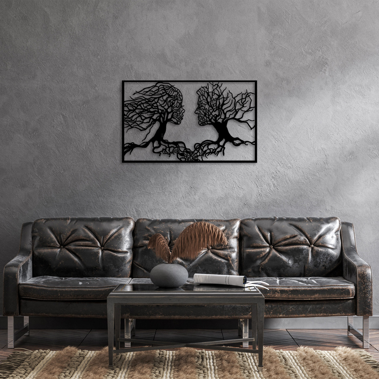 Poze Accesoriu decorativ de perete metalic Love - 260