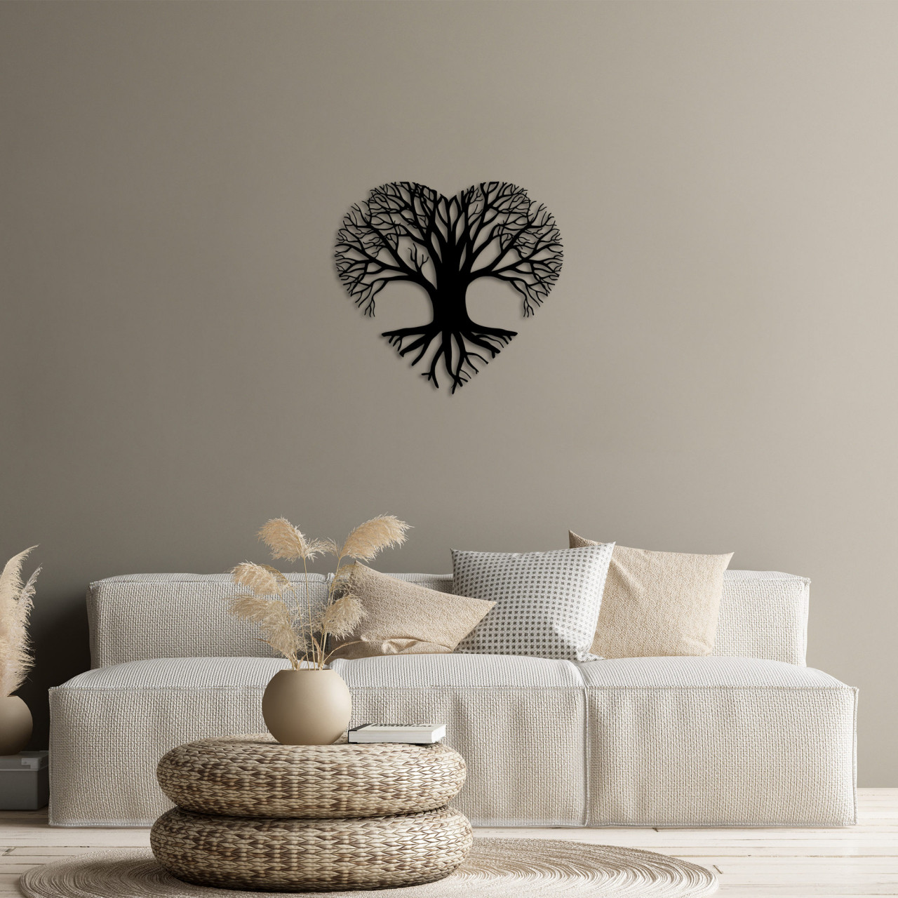 Poze Accesoriu decorativ de perete metalic Love Tree - 264