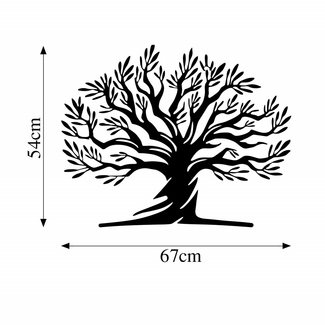 Poze Accesoriu decorativ de perete metalic Monumental Tree 18