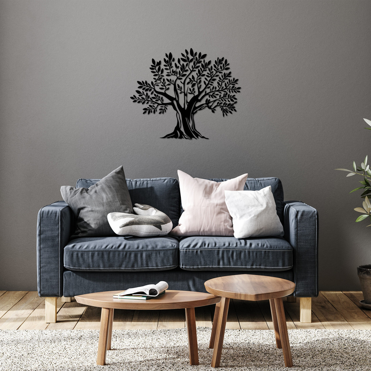 Poze Accesoriu decorativ de perete metalic Monumental Tree 19