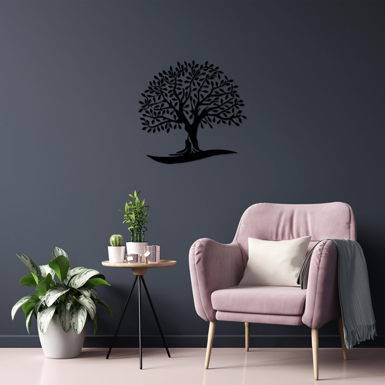 Poze Accesoriu decorativ de perete metalic Monumental Tree 21