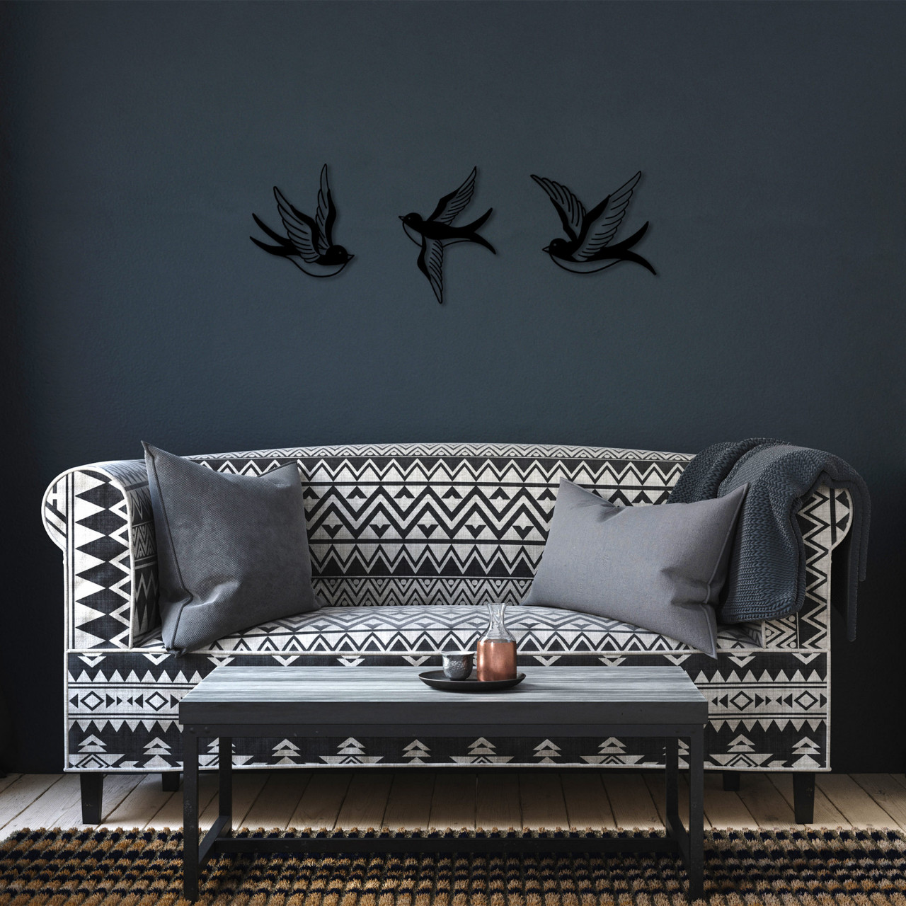 Poze Accesoriu decorativ de perete metalic Mountain - 286