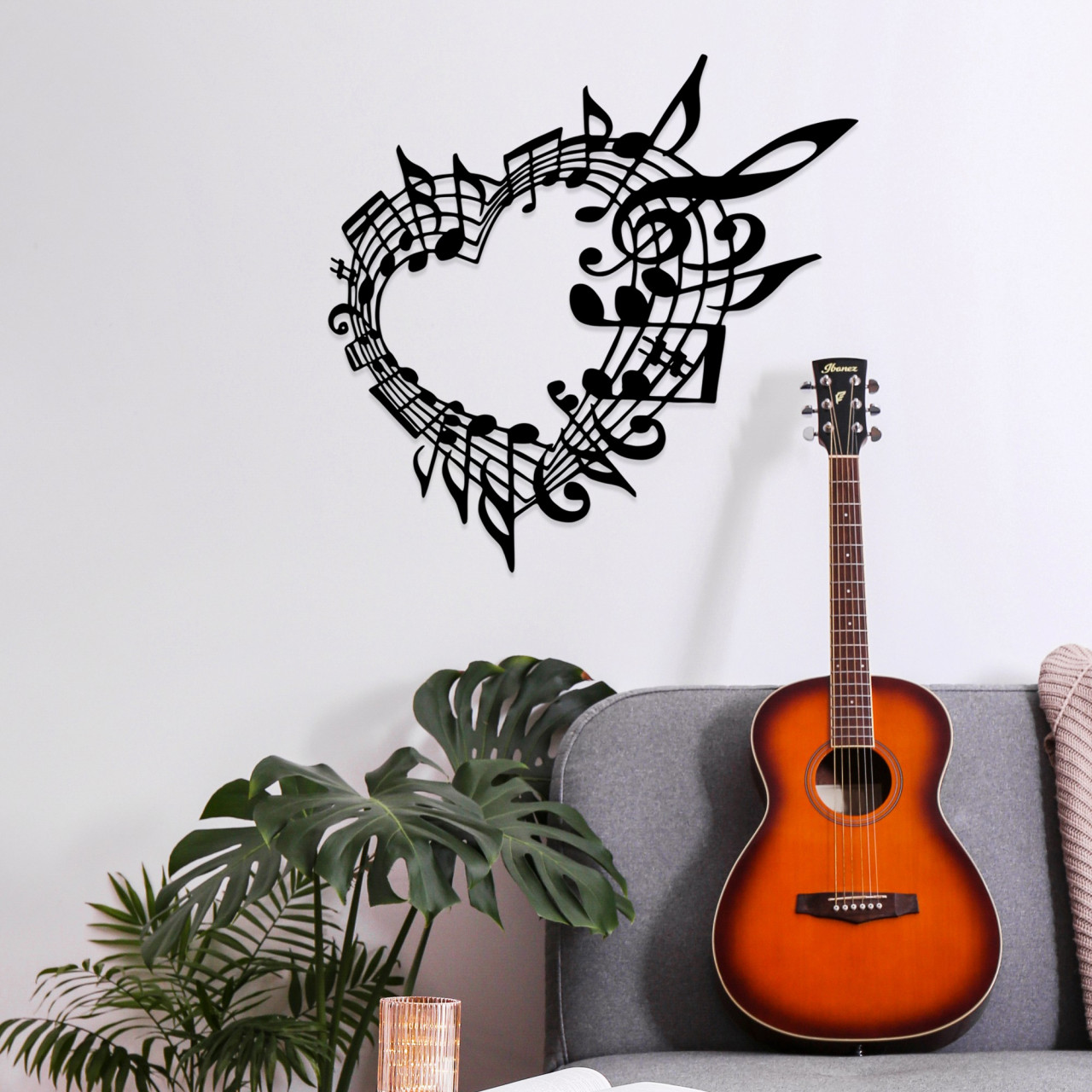 Poze Accesoriu decorativ de perete metalic Musical 5