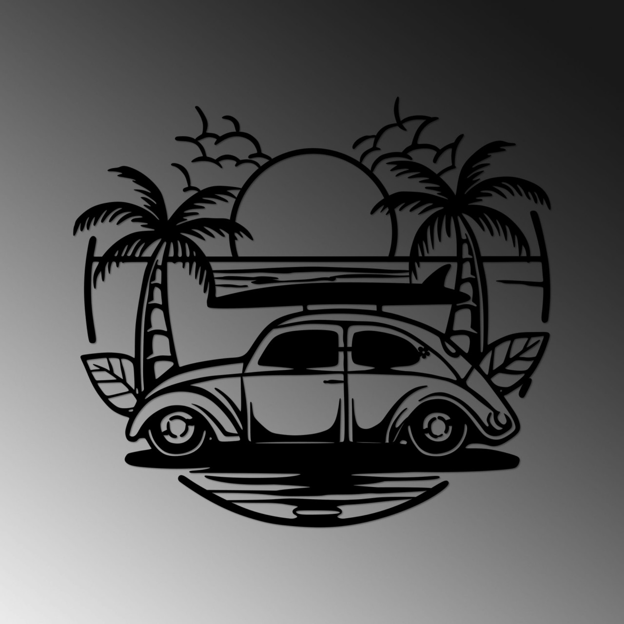 Poze Accesoriu decorativ de perete metalic Sea sand - 520