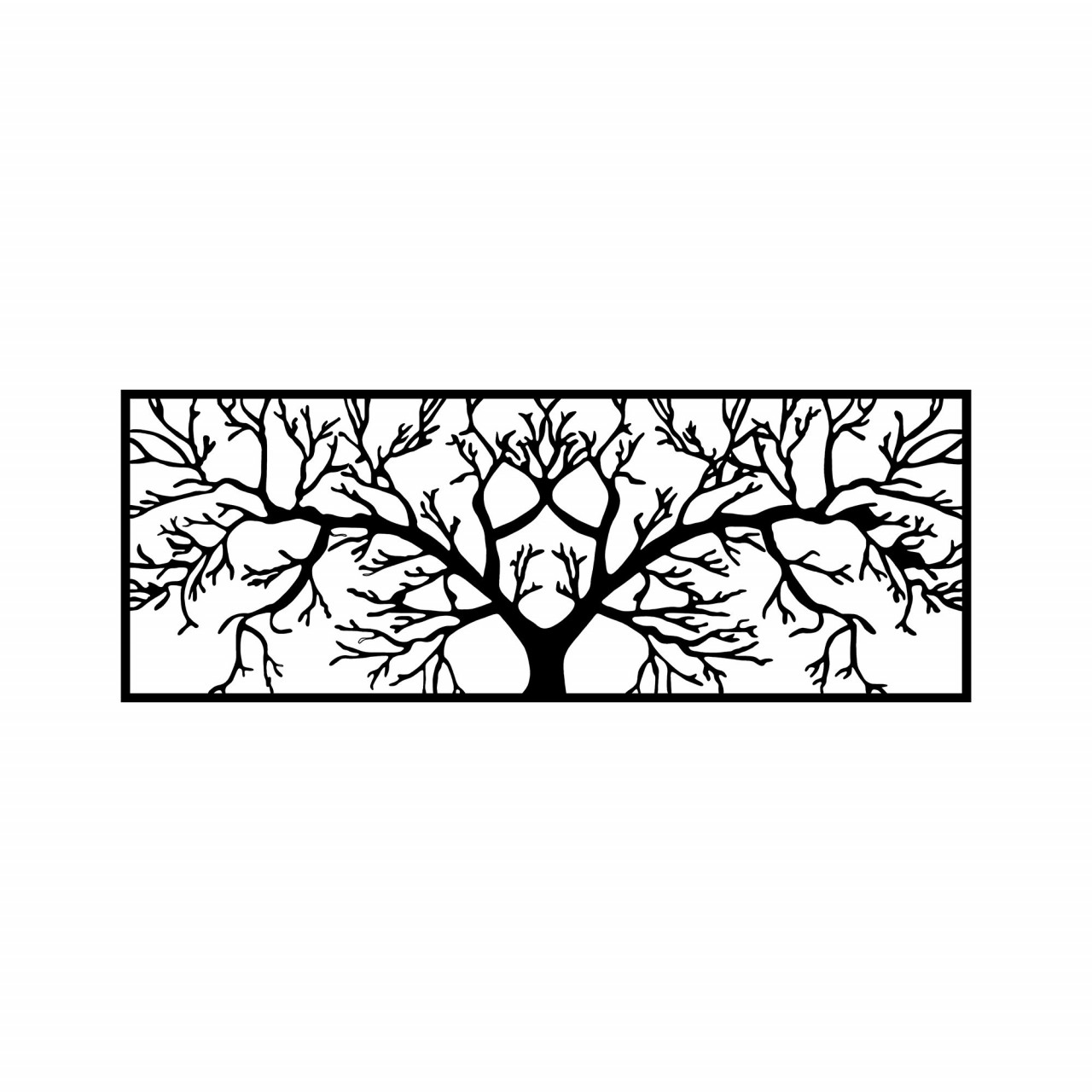 Poze Accesoriu decorativ de perete metalic Tree - 268