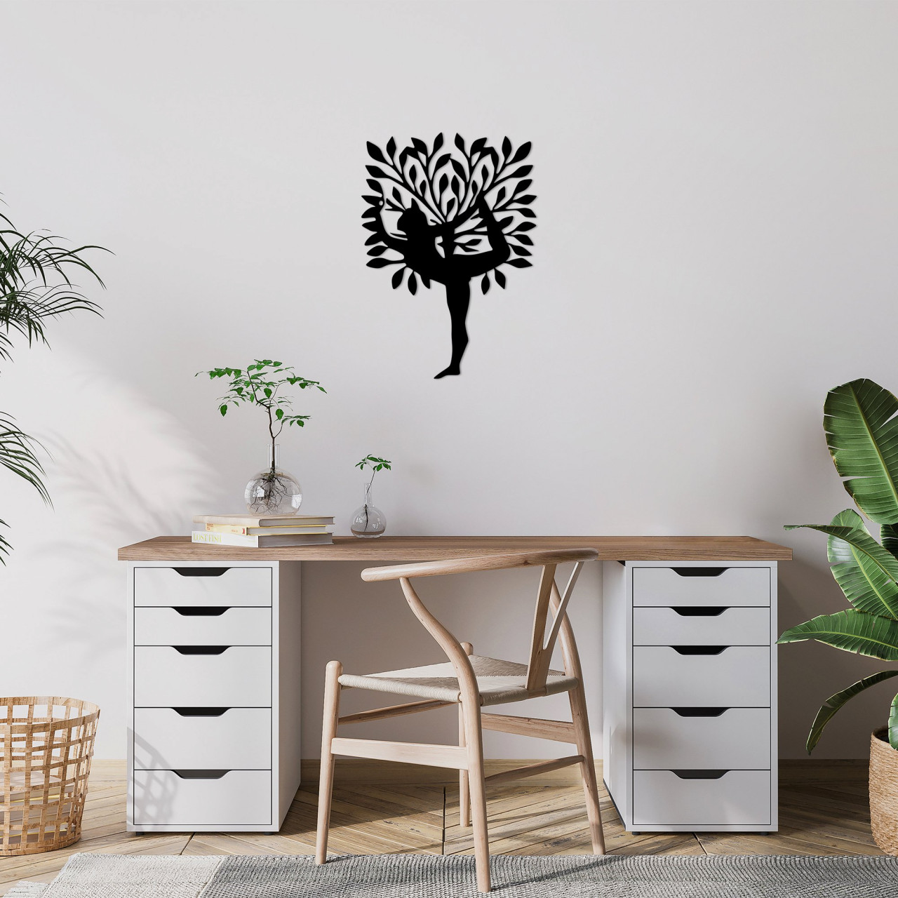 Poze Accesoriu decorativ de perete metalic Yoga 2