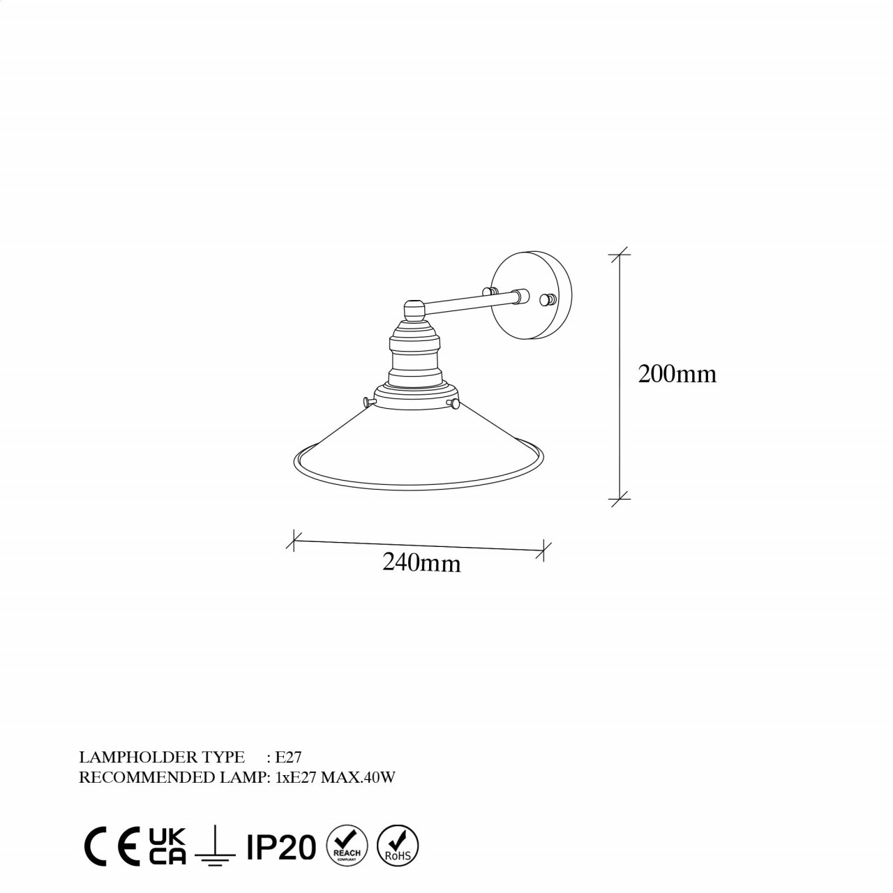 Poze Aplica Conical - 12196