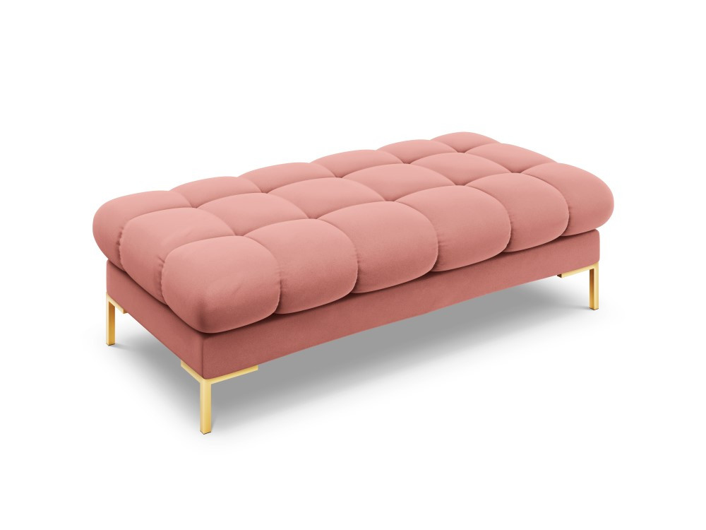 Poze Banca Bali velvet/picioare gold – L133 x l62 x h41