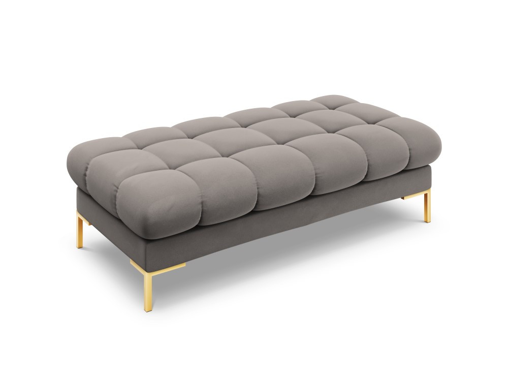 Poze Banca Bali velvet/picioare gold – L133 x l62 x h41